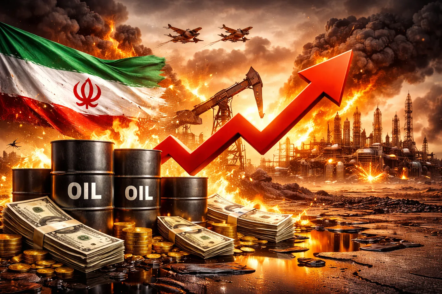ارتفاع أسعار النفط مع تهديد الحرب على إيران لأسواق الطاقة العالمية